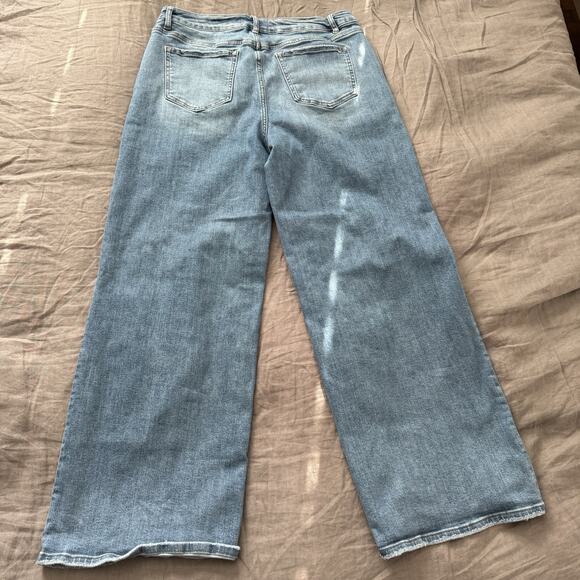 Mica Los Angeles High Rise Wide Leg Jeans Size 32x29 - Picture 8 of 9